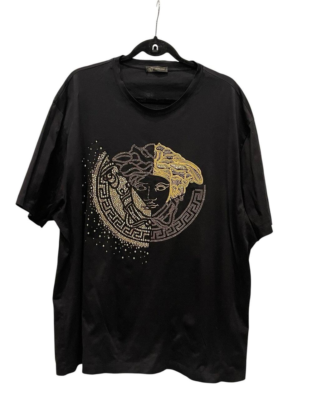 Versace Medusa Crystal Stud T-Shirt size:6XL